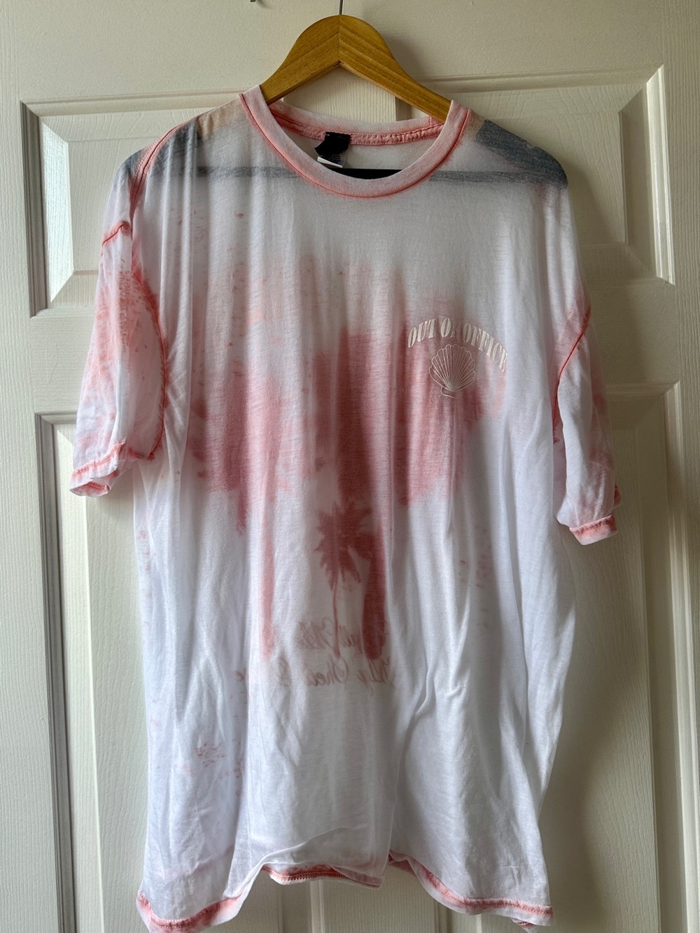 Sweet Claire Women’s Oversized Sheer Beach T-Shirt